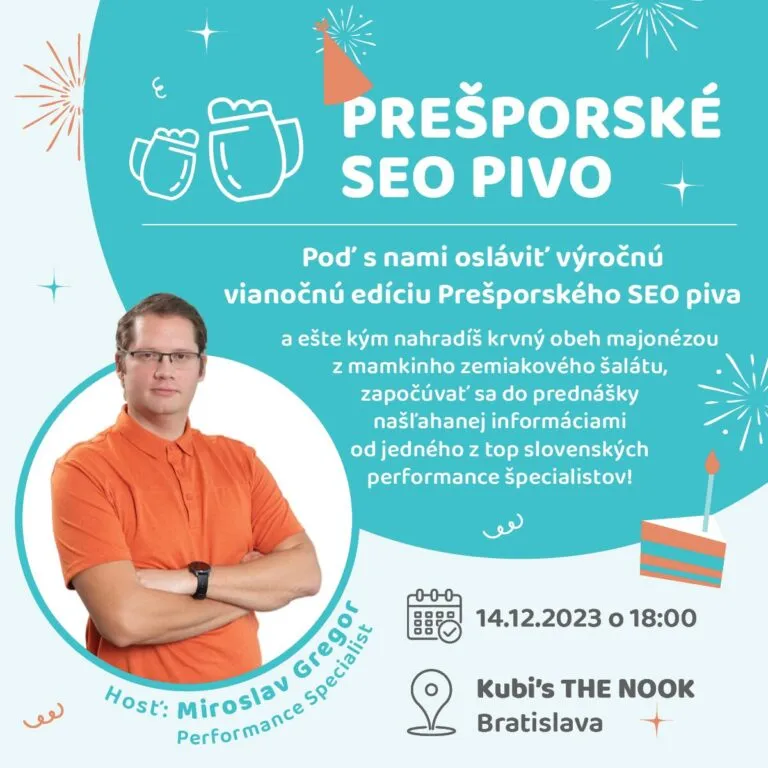 Účastníci SEO piva